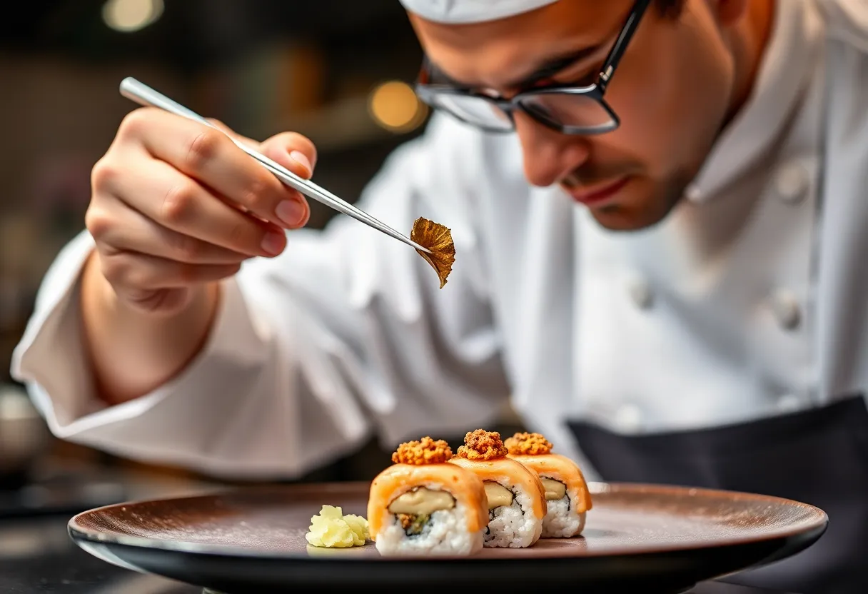 Dressage artistique d'un plat