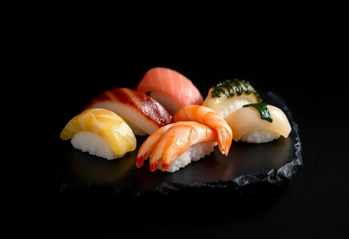 S&eacute;lection de nigiris premium