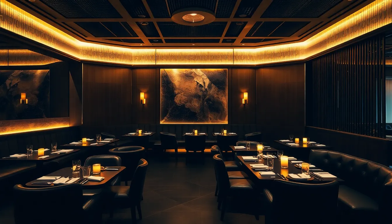 Int&eacute;rieur du restaurant NAGOYA ROLL - Ambiance luxueuse et raffin&eacute;e